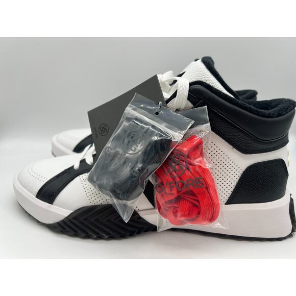 G/Fore G.112 Leather Mid-Top Street Shoe Black/White Men\'s Size 12 New main image 16